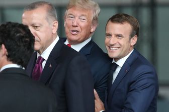 &nbsp;Erdogan, Trump e Macron