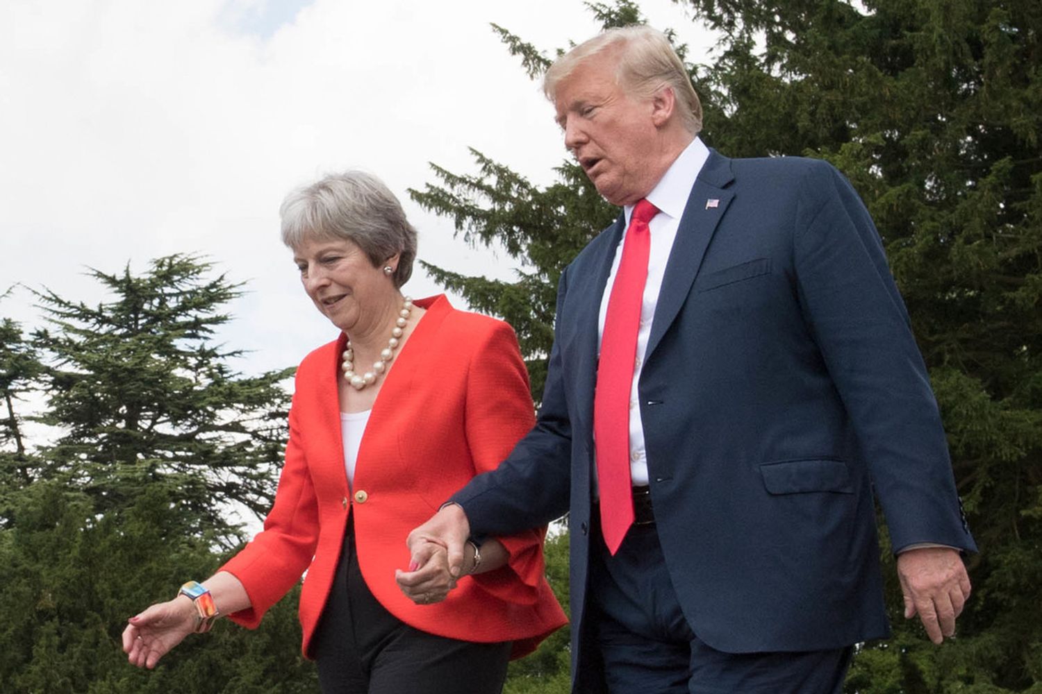 Theresa May e Donald Trump