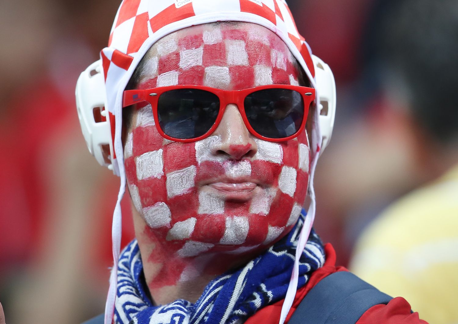 &nbsp;Un tifoso della Croazia