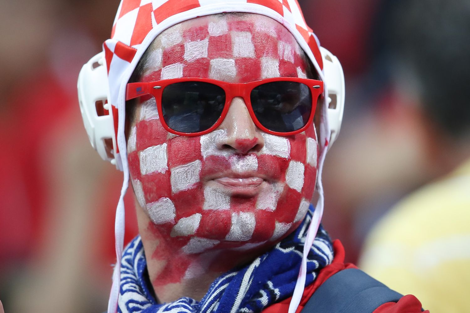 &nbsp;Un tifoso della Croazia