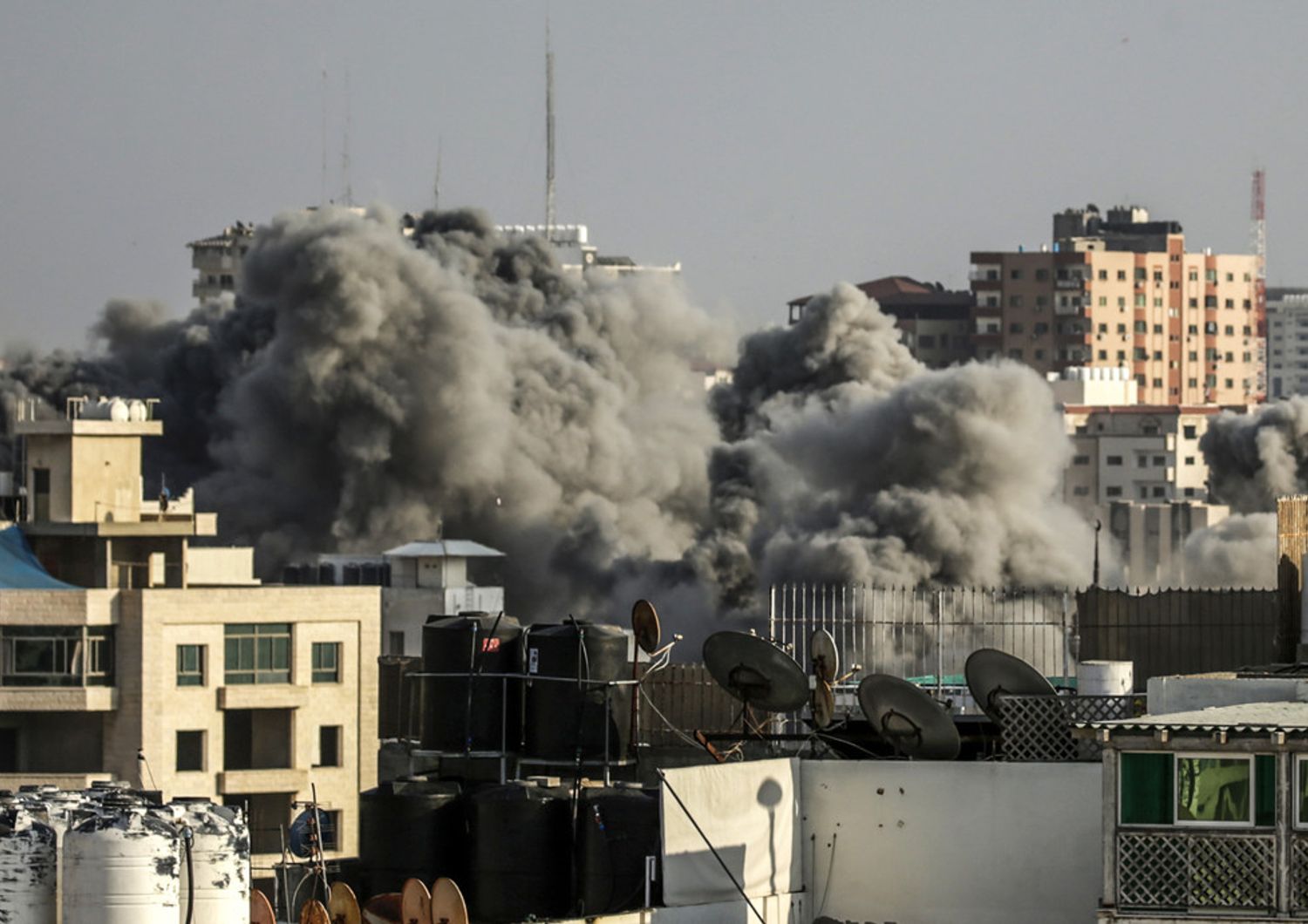Israele-Palestina, bombardamento Gaza City (Afp)&nbsp;