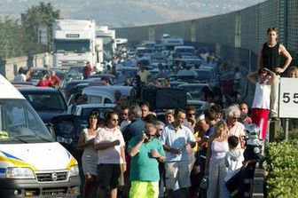 &nbsp;Il luogo dell'incidente sull'A1