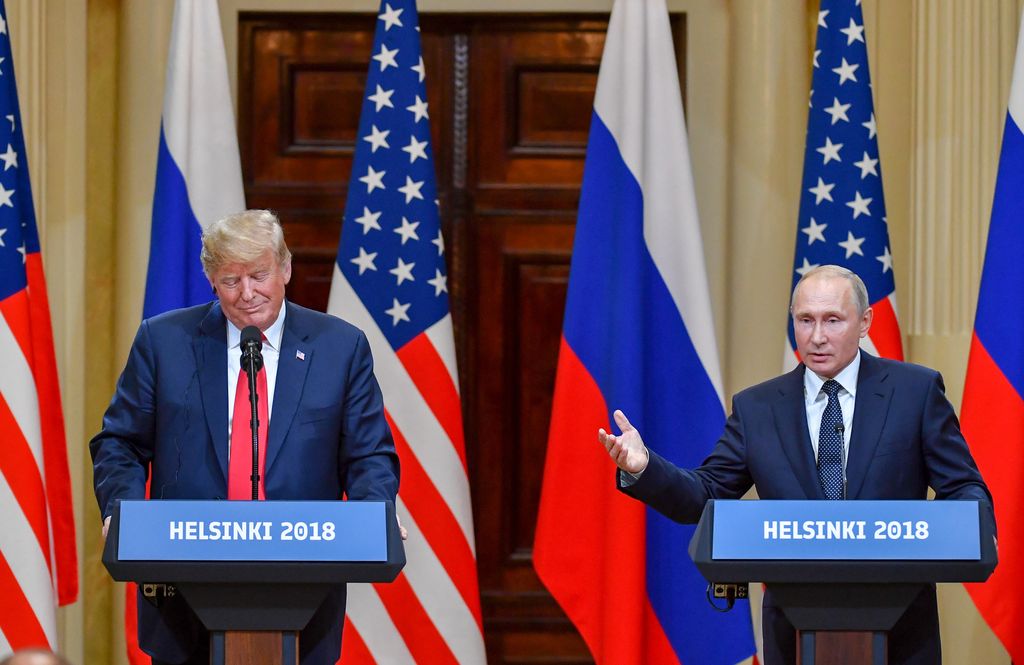 &nbsp;Donald Trump e Vladimir Putin