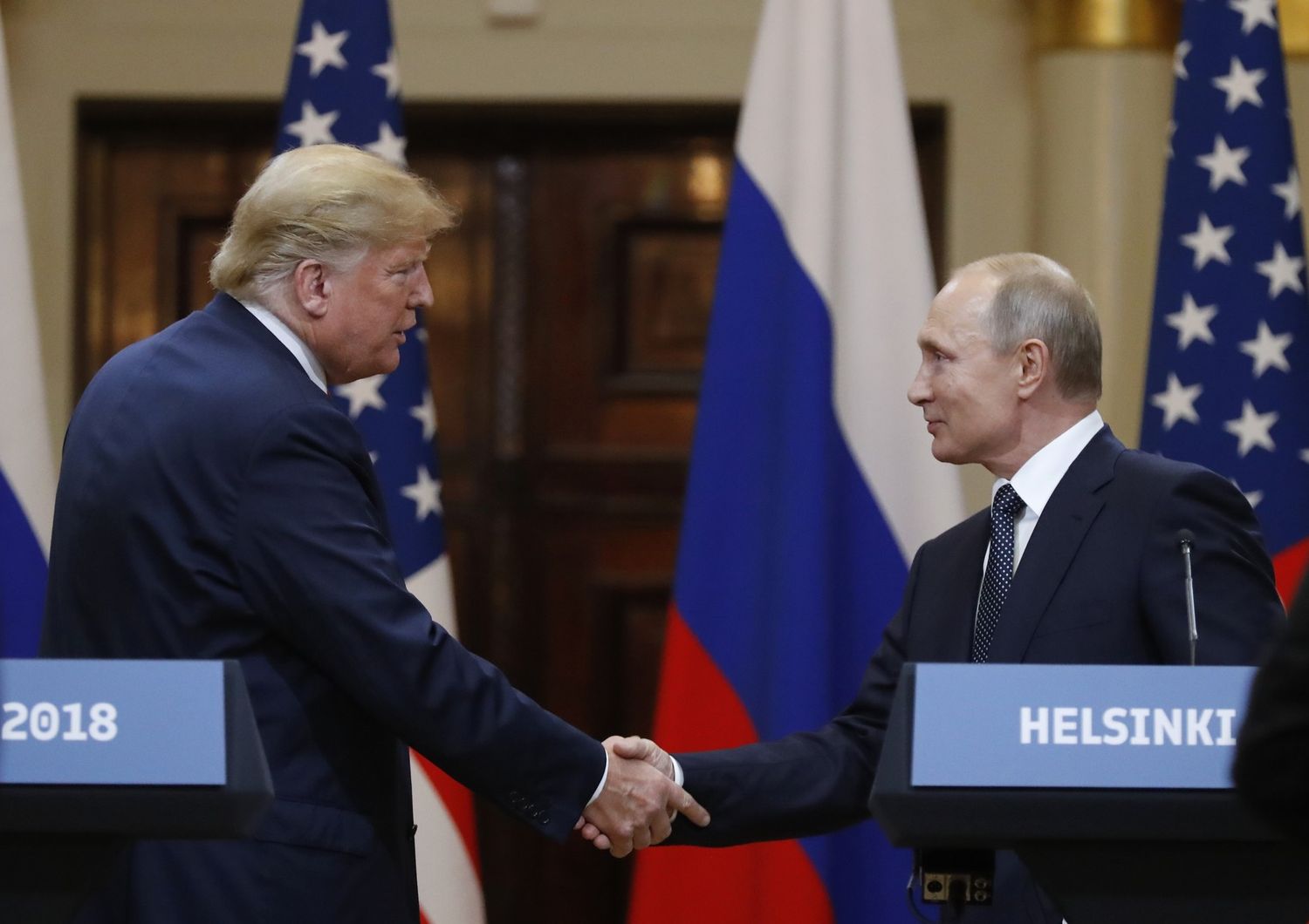 &nbsp;Donald Trump e Vladimir Putin (Afp)