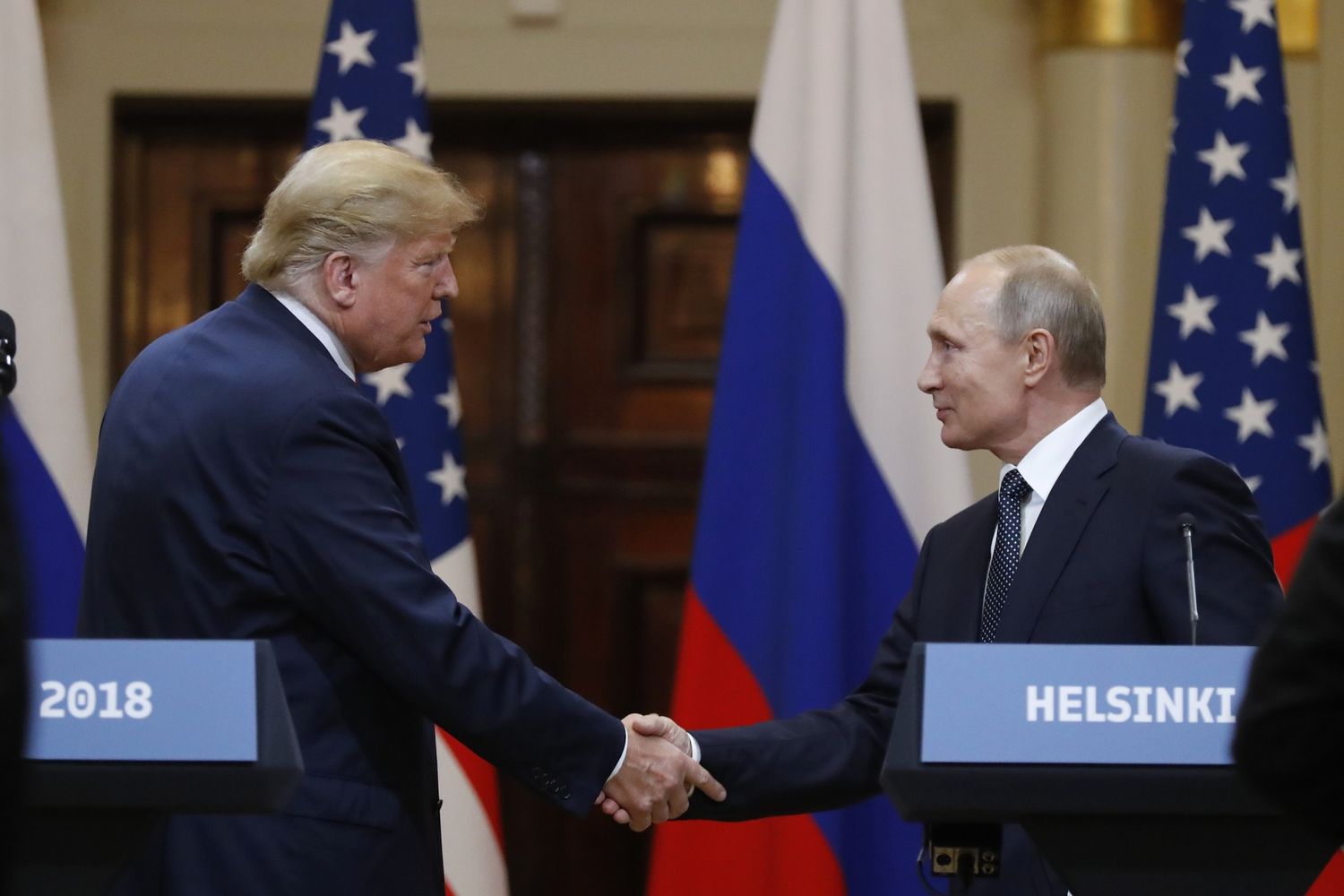 &nbsp;Donald Trump e Vladimir Putin (Afp)