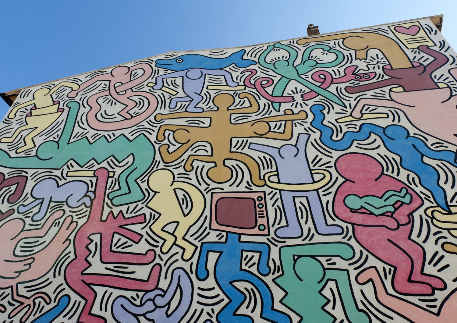 &nbsp;Tuttomondo, di Keith Haring, Pisa