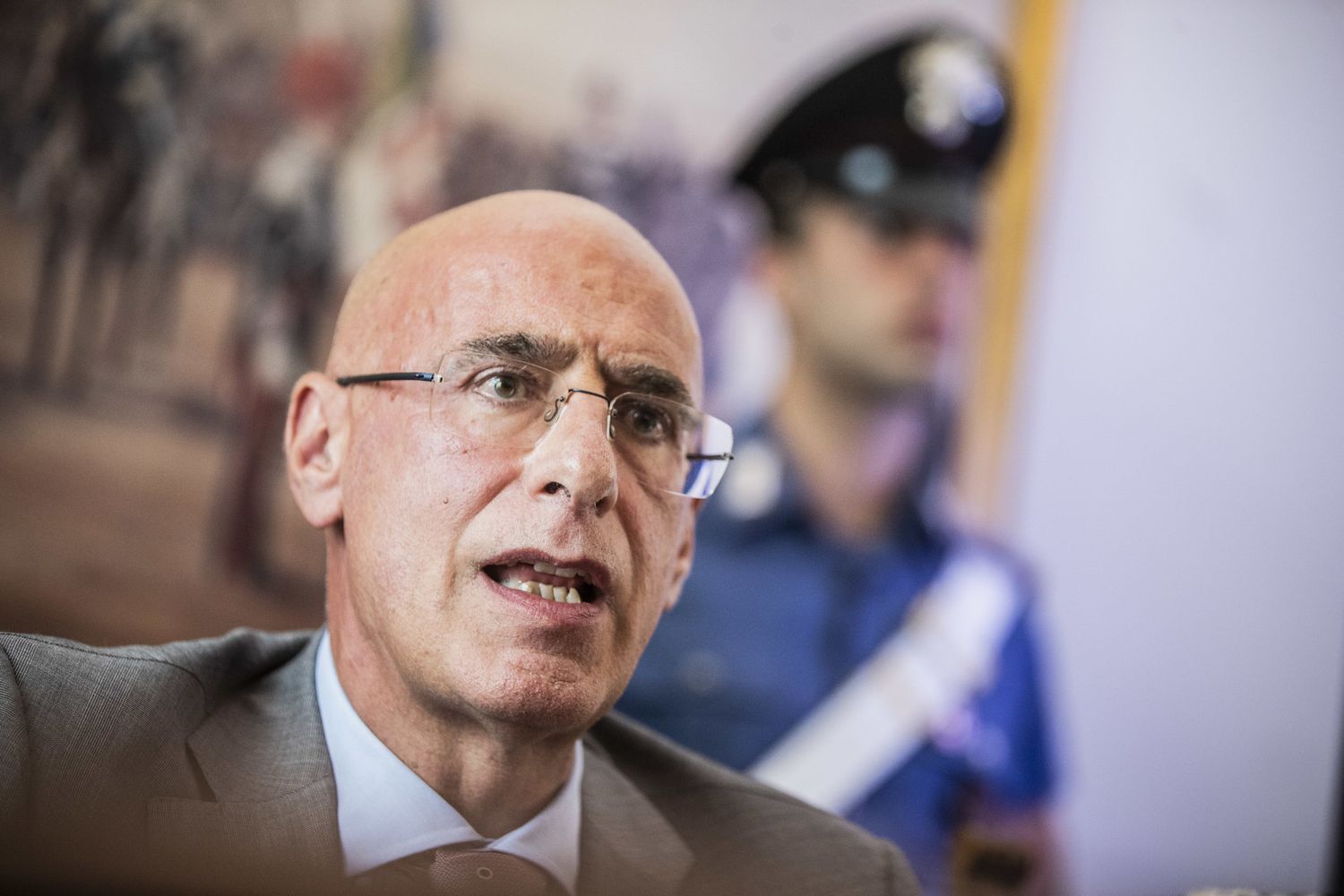 Scacco al clan dei Casamonica, conferenza stampa carabinieri, il procuratore aggiunto Michele Prestipino&nbsp;