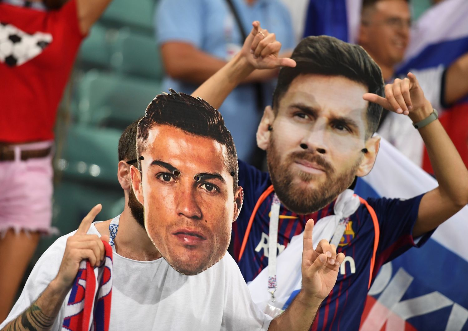 &nbsp;Cristiano Ronaldo e Messi