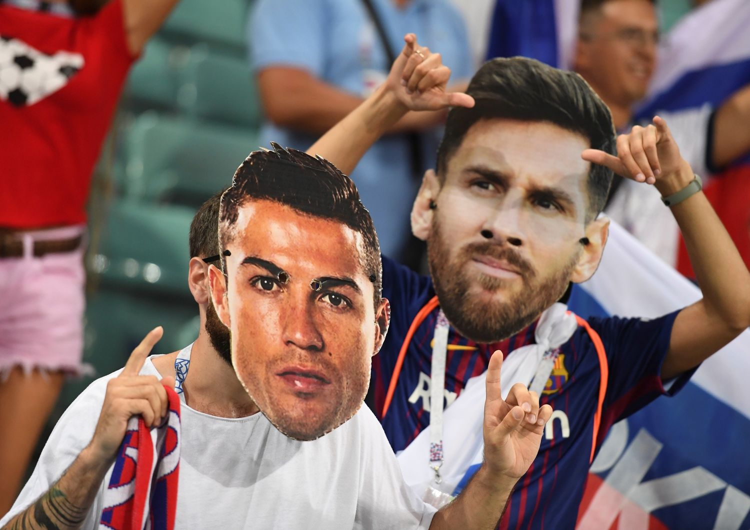 &nbsp;Cristiano Ronaldo e Messi
