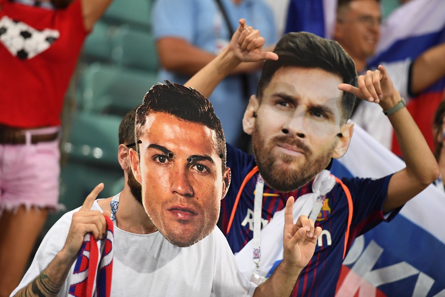 &nbsp;Cristiano Ronaldo e Messi
