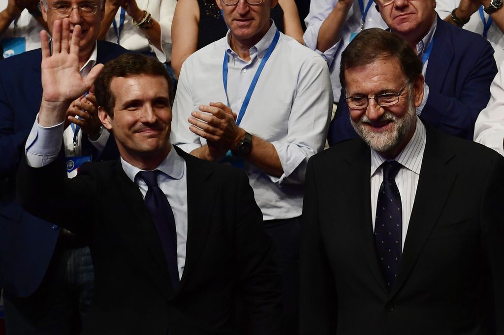 &nbsp;Pablo Casado e Mariano Rajoy