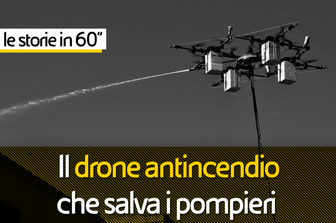 Il drone antincendio che salva i pompieri