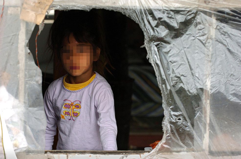 &nbsp;Bambina rom (AFP)