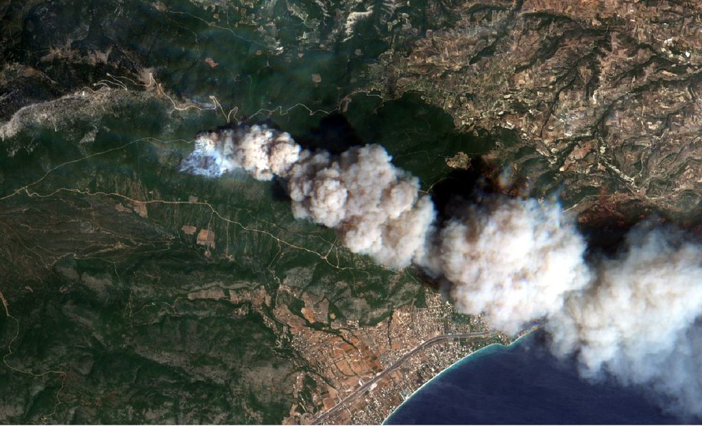 Aree colpite dall'incendio in Grecia dopo dell'emergenza (23 luglio)&nbsp;