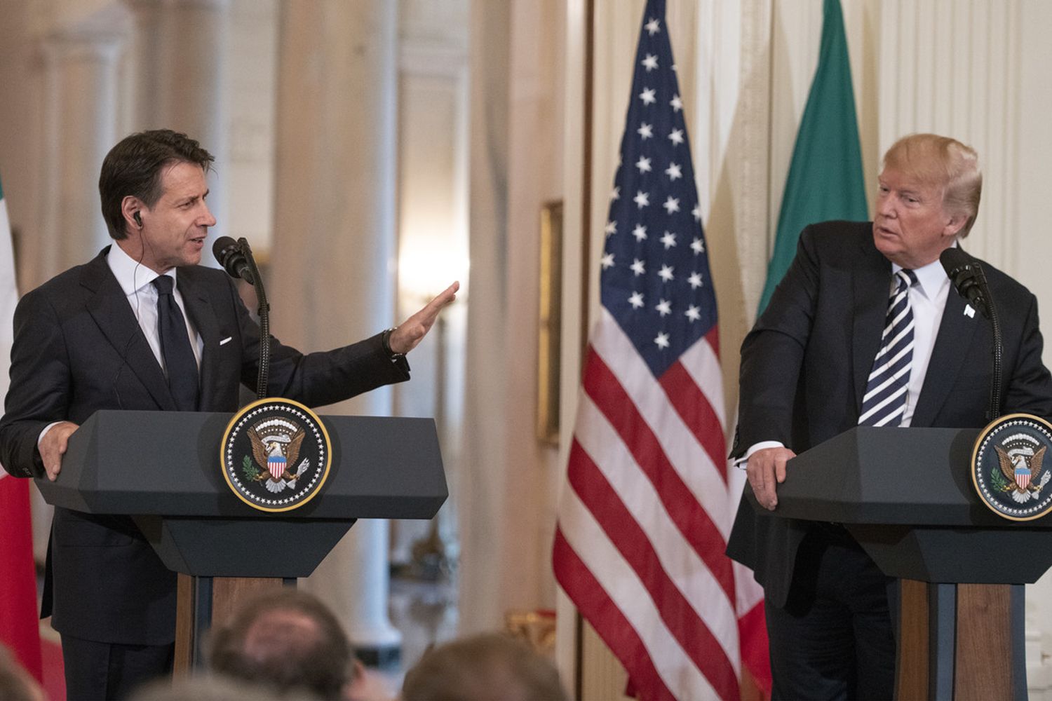 &nbsp;Conte e Trump