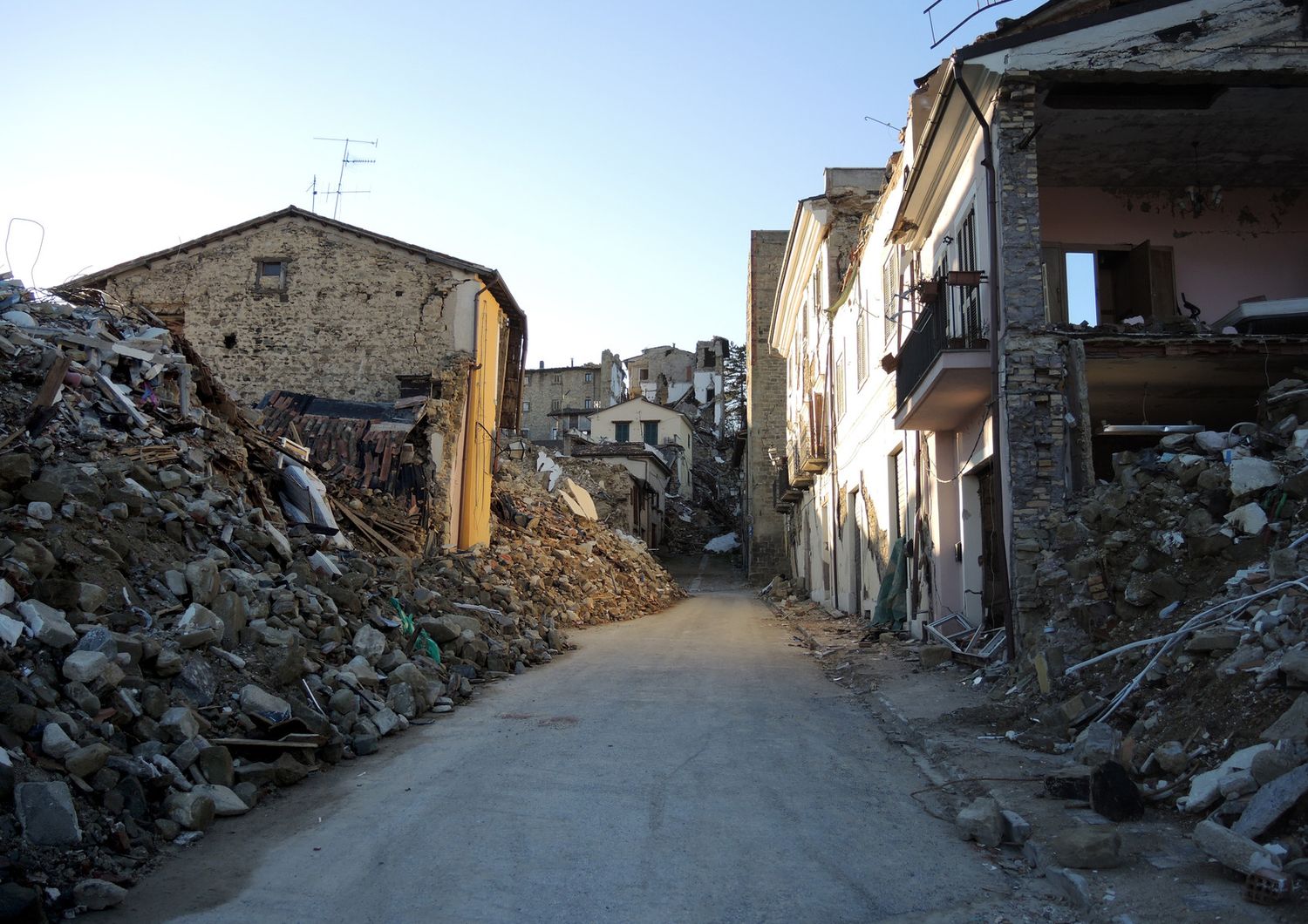 Accumoli devastata dal terremoto del 2016
