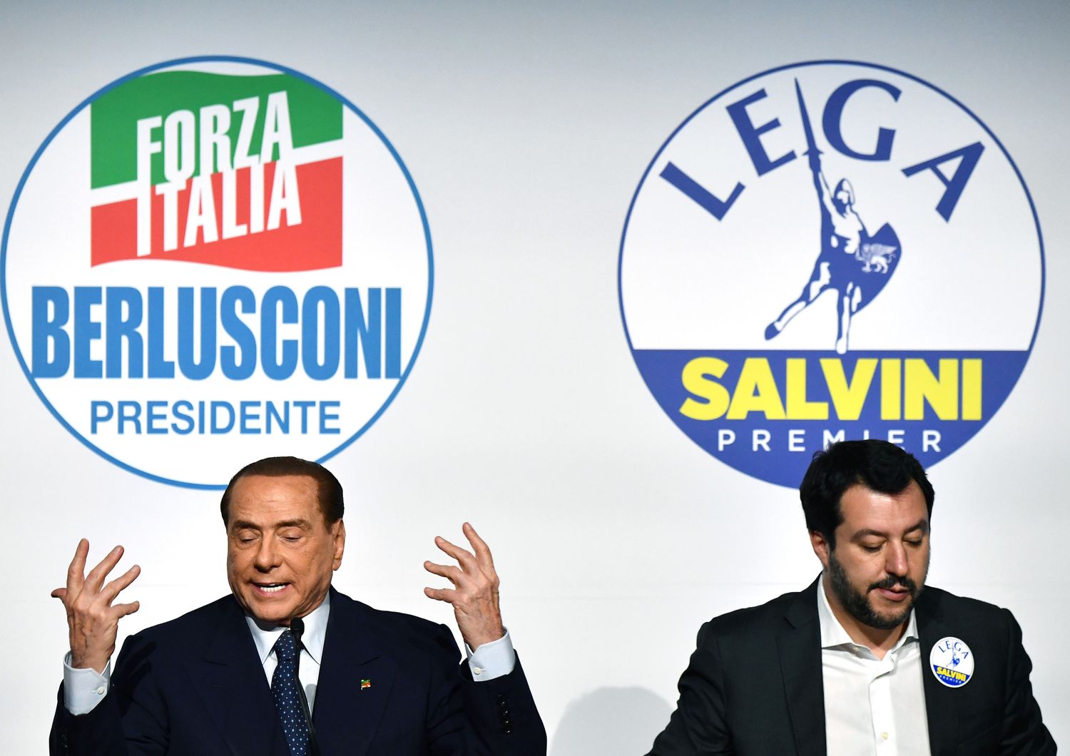 &nbsp;Silvio Berlusconi e Matteo Salvini&nbsp;