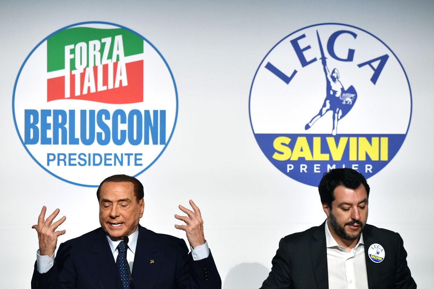 &nbsp;Silvio Berlusconi e Matteo Salvini&nbsp;