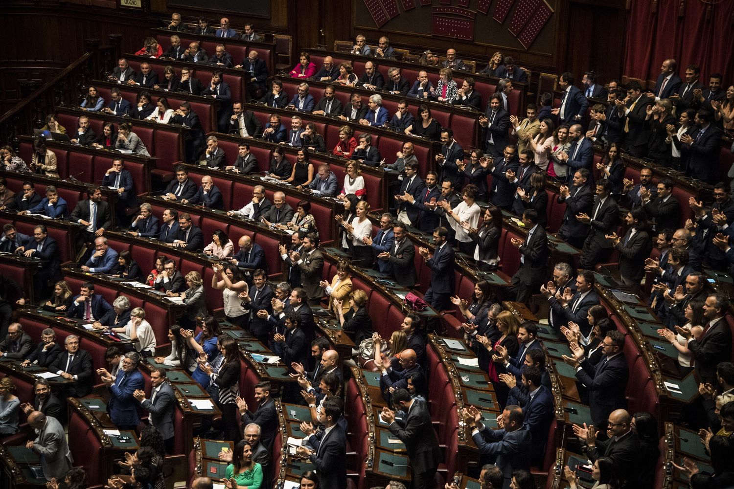 I banchi dei parlamentari&nbsp;