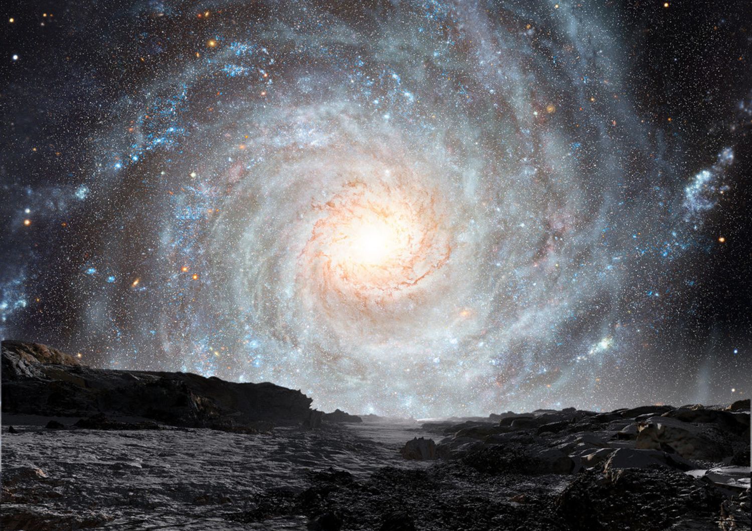 &nbsp;La Galassia vista da un Rogue Planet, secondo la visione dell'artista Ron Miller
