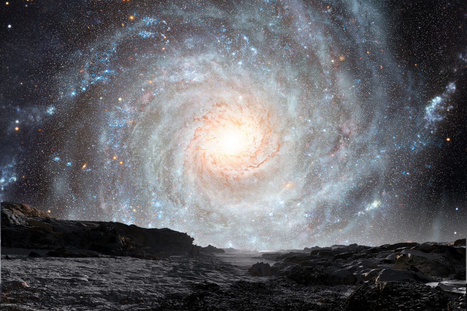 &nbsp;La Galassia vista da un Rogue Planet, secondo la visione dell'artista Ron Miller