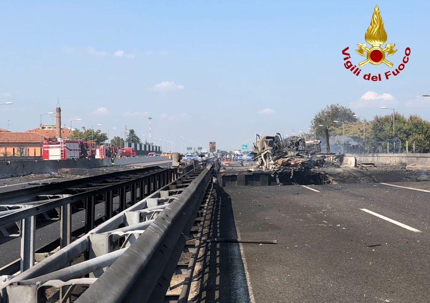 Incidente Bologna, Borgo Panigale, esplosione autocisterna