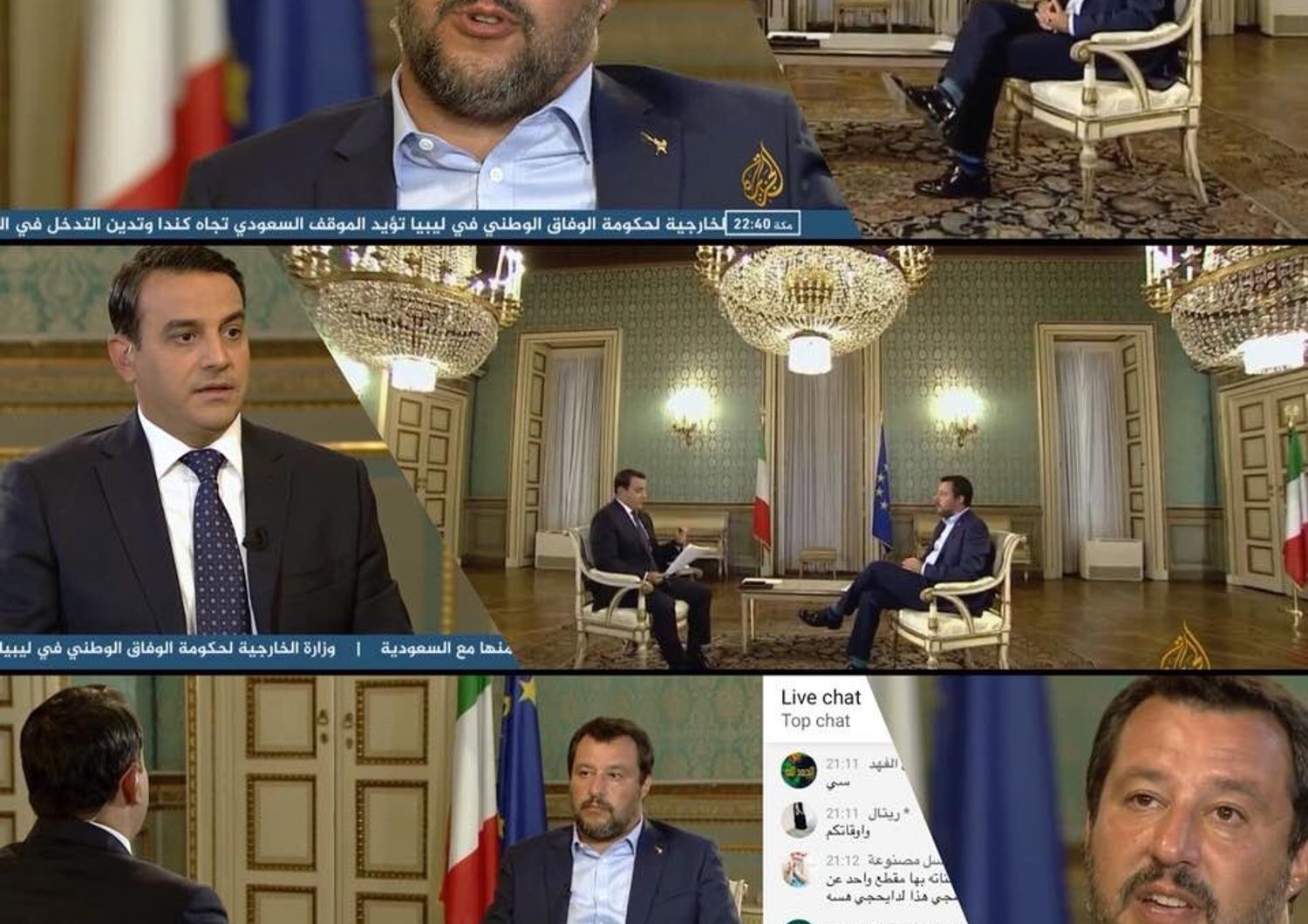 I migranti,&nbsp;Regeni&nbsp;e i rapporti con Mosca. Cosa ha detto Salvini ad Al&nbsp;Jazeera