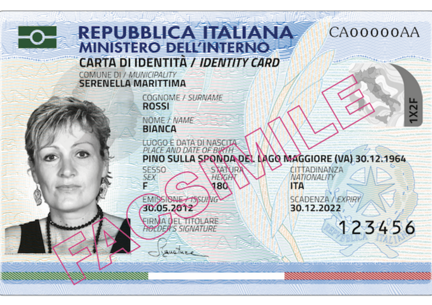 &nbsp; Carta d'identit&agrave; elettronica