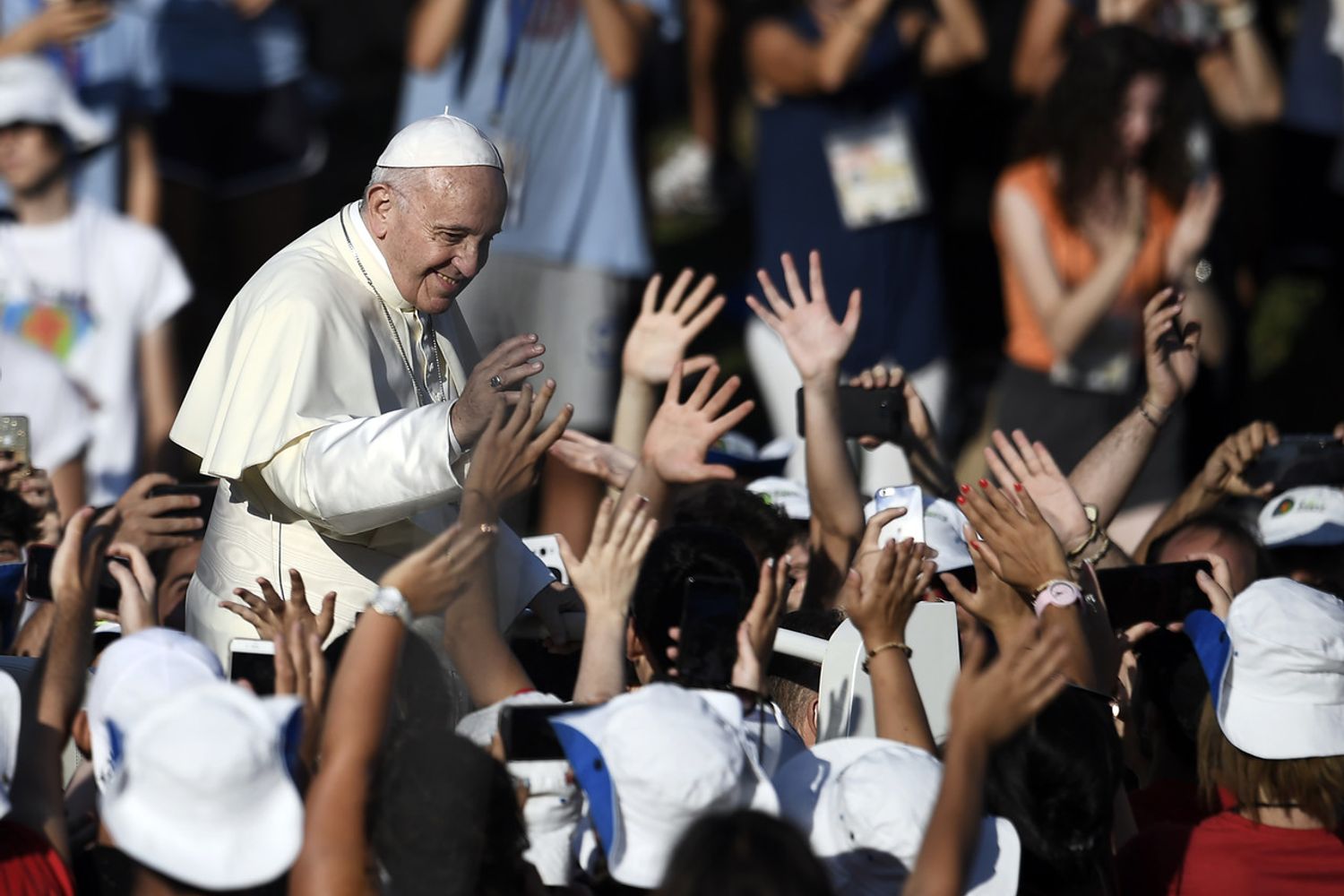 &nbsp;Papa Francesco e giovani, Circo Massimo-Roma (AFP)