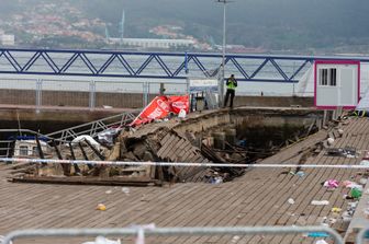 Vigo, la passerella crollata (Afp)&nbsp;