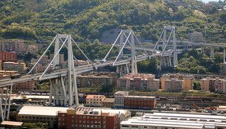 &nbsp;Il viadotto Polcevera prima del crollo, fu inaugurato nel 1967