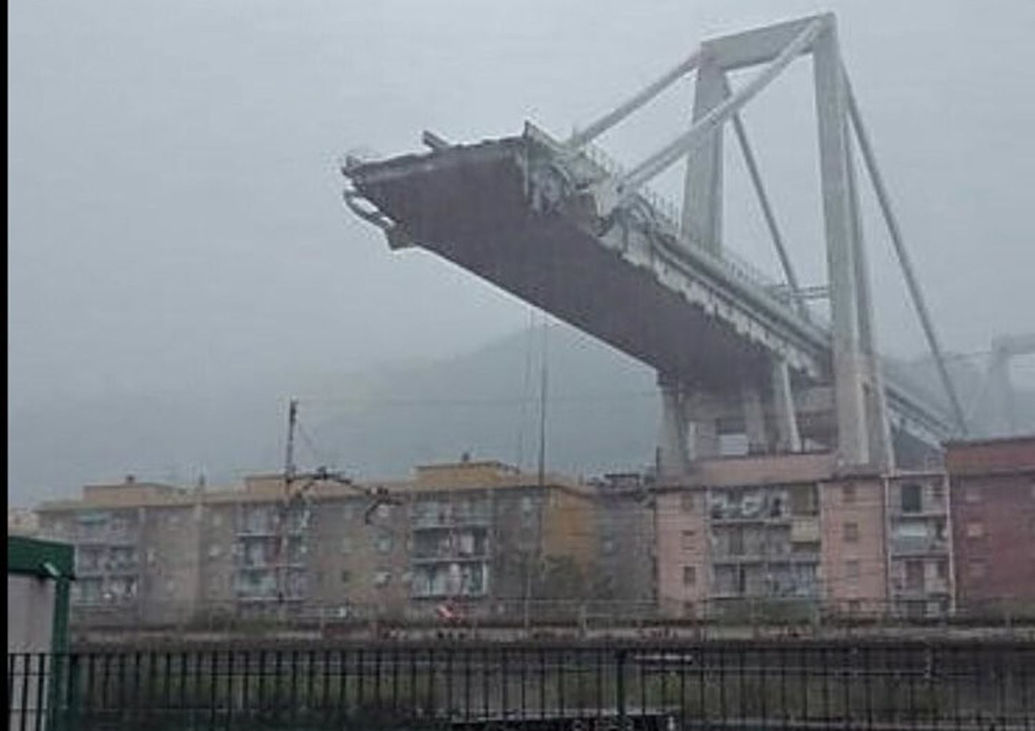&nbsp;Il Ponte Morandi crollato a Genova