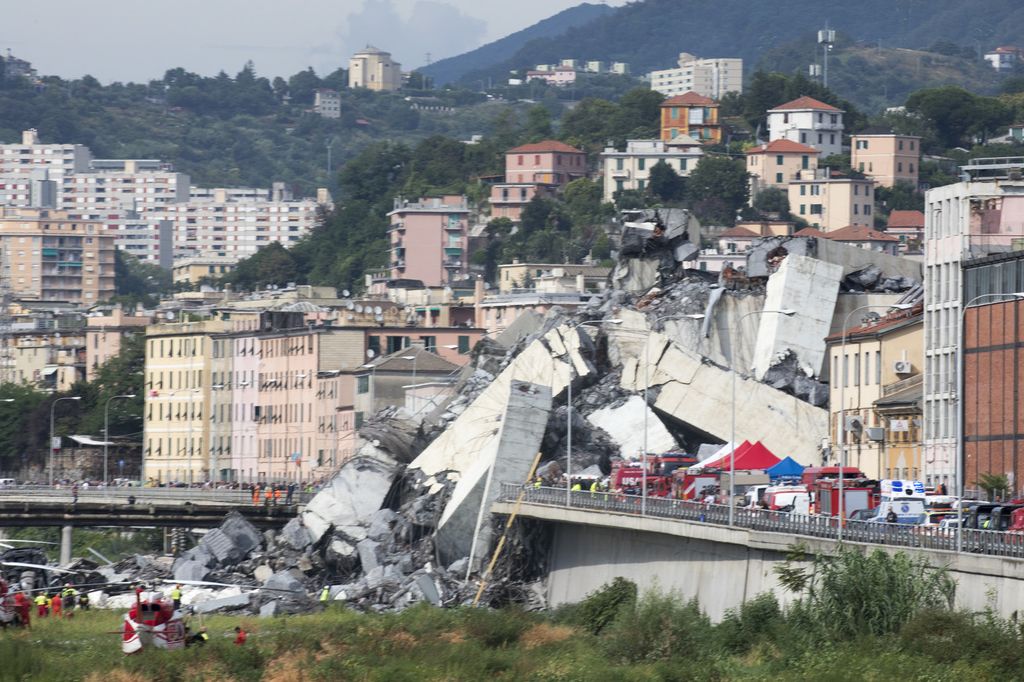 &nbsp;viadotto Polcevera, Genova (AFP)