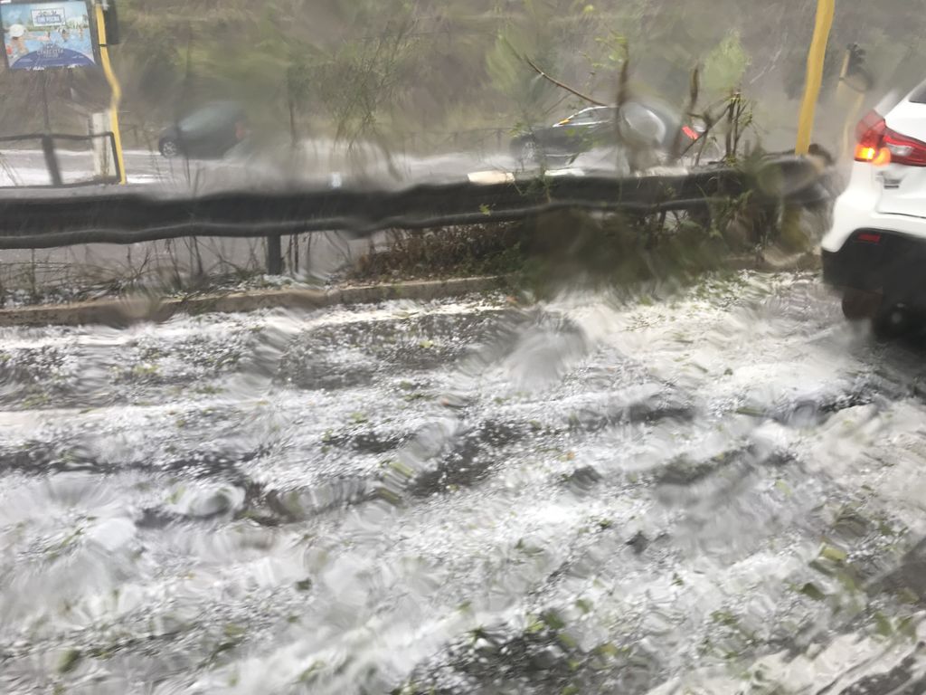 &nbsp;La grandinata nel quartiere Flaminio, a Roma