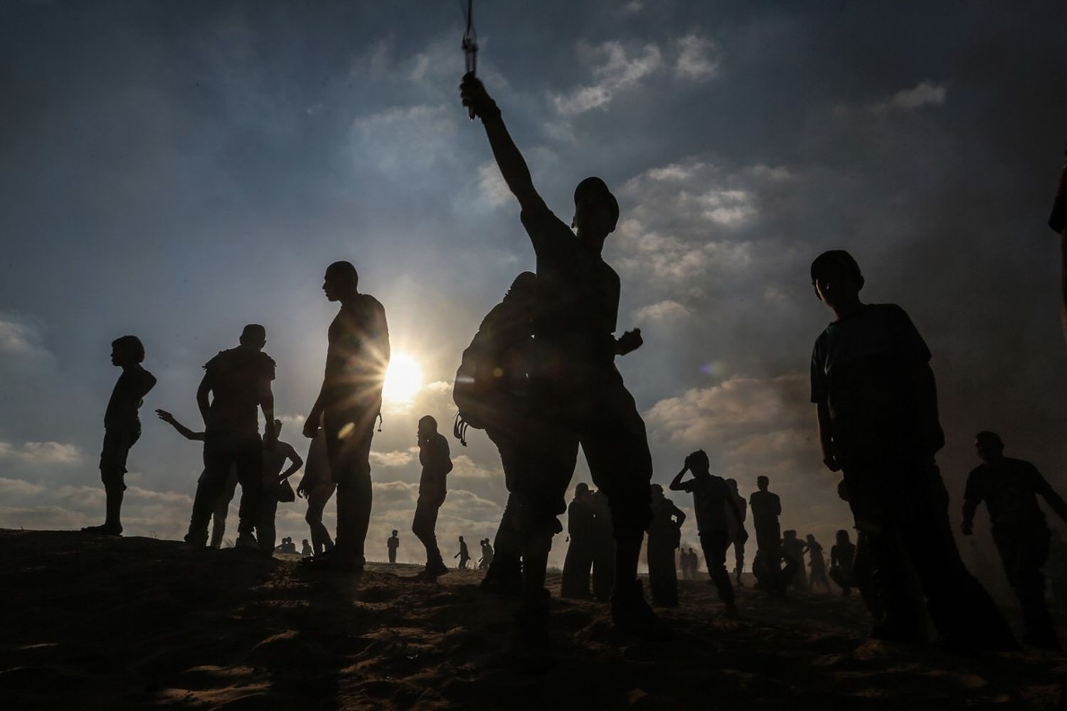 Proteste nella Striscia di Gaza (Afp)&nbsp;