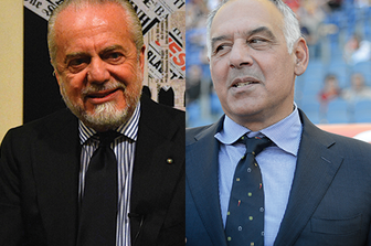 &nbsp;Aurelio De Laurentiis, Napoli - James Pallotta, Roma (AFP)