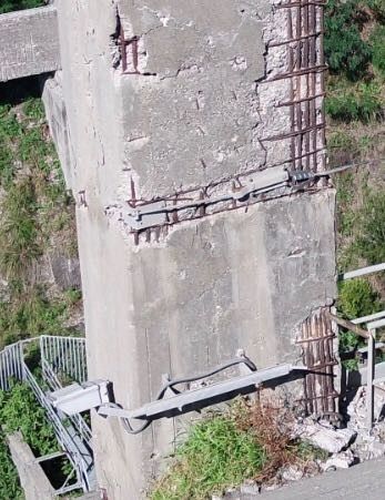 &nbsp; Il ponte Morandi di Catanzaro fotografato da un drone