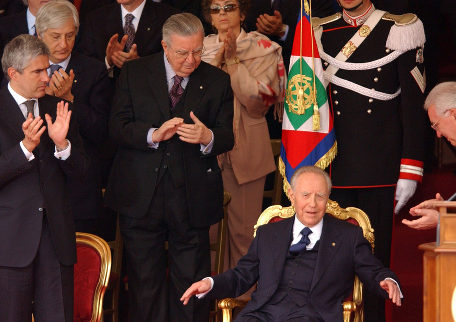 Il presidente della Repubblica, Carlo Azeglio Ciampi, nel 2006