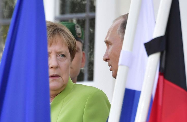 Angela Merkel e Vladimir Putin (Afp)&nbsp;