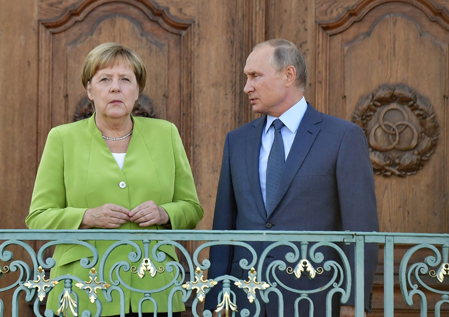Angela Merkel e Vladimir Putin (Afp)&nbsp;