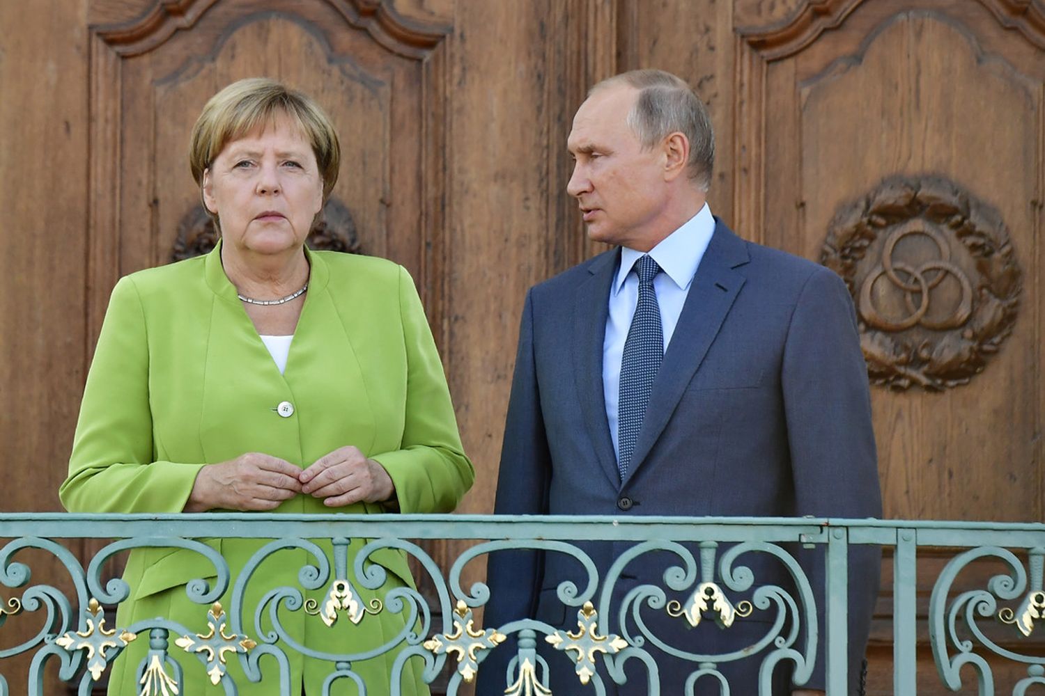 Angela Merkel e Vladimir Putin