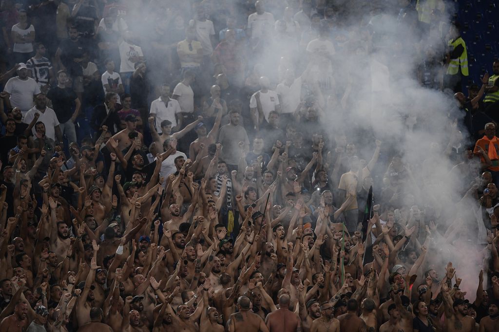 &nbsp;La curva della Lazio nella prima giornata di Serie A 2018-2019