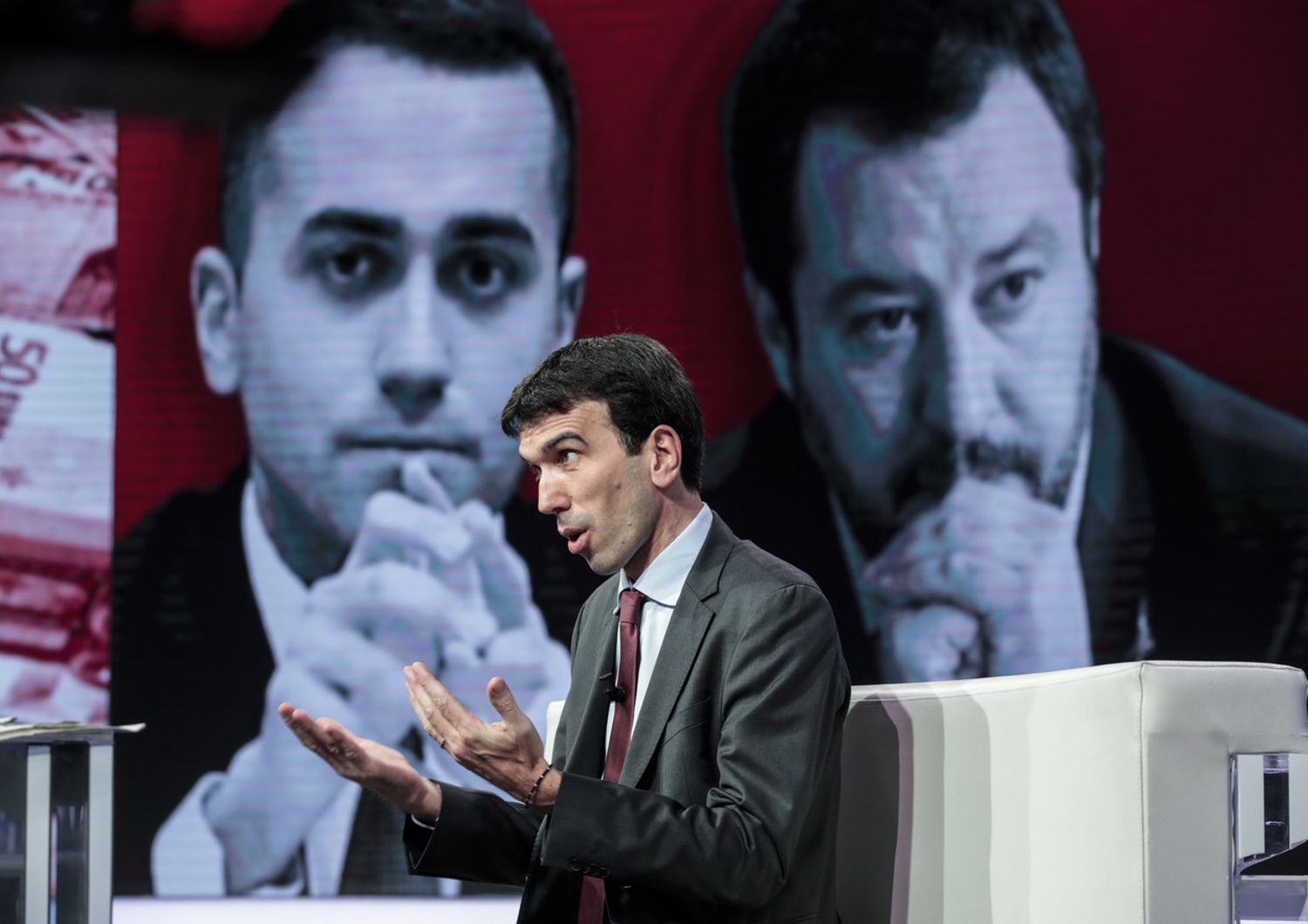 &nbsp;Maurizio Martina, Luigi Di Maio e Matteo Salvini&nbsp;