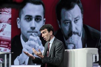 &nbsp;Maurizio Martina, Luigi Di Maio e Matteo Salvini&nbsp;