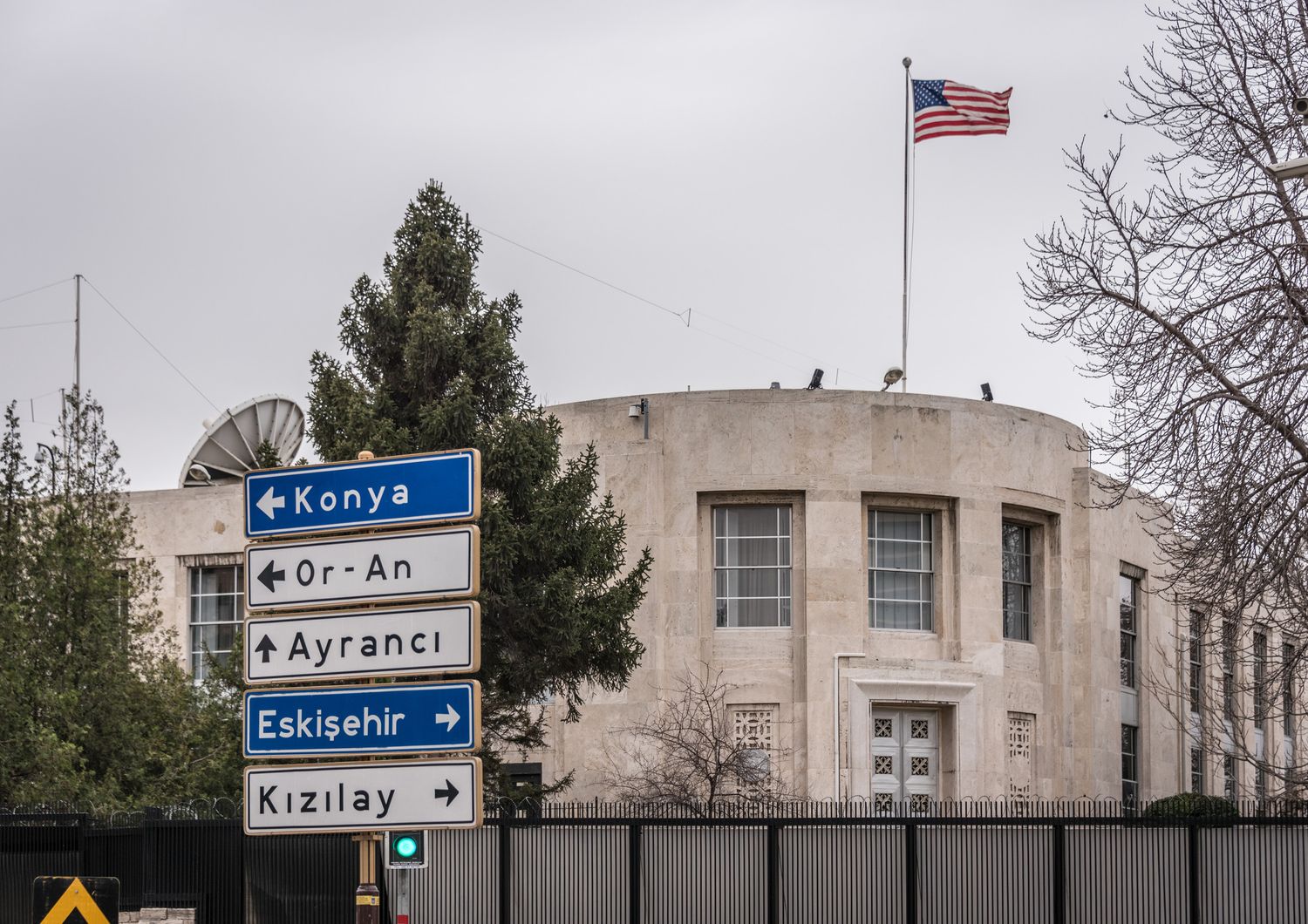 &nbsp;L'ambasciata Usa ad Ankara, capitale della Turchia