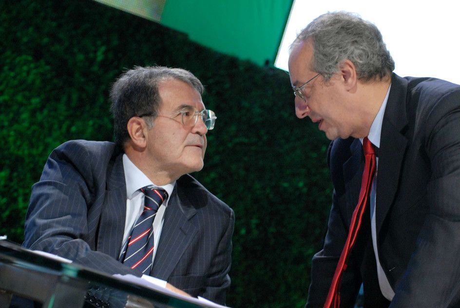 Romano Prodi e Walter Veltroni (AGF)