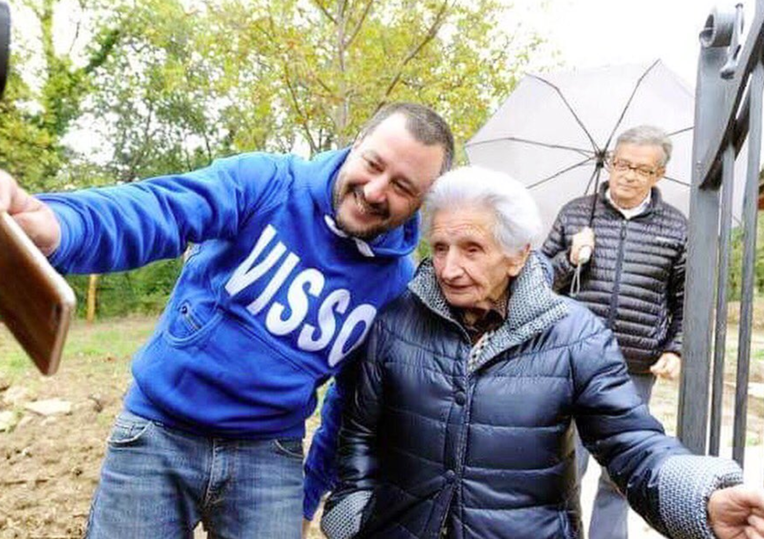 &nbsp;Matteo Salvini con Nonna Peppina