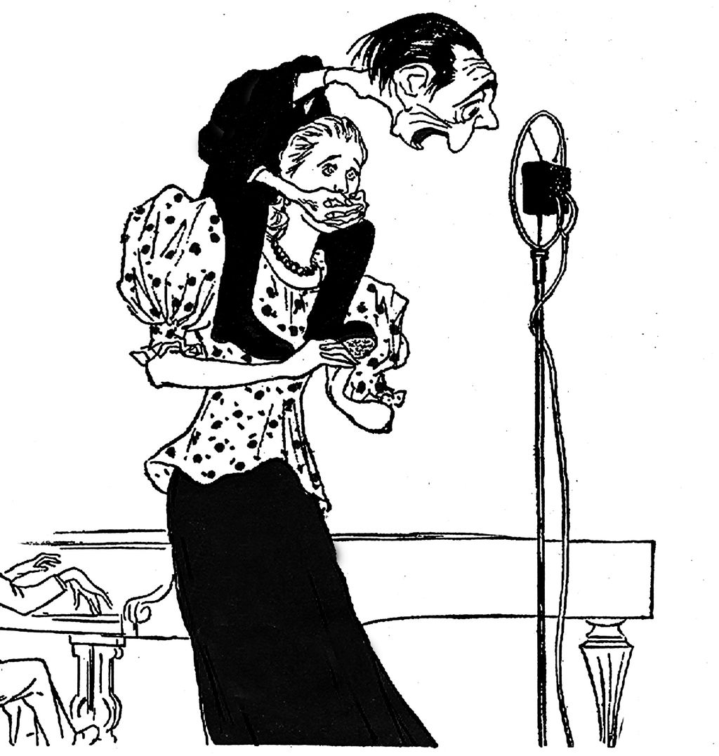 &nbsp;Una caricatura di Goebbels, ministro della propaganda del Terzo Reich