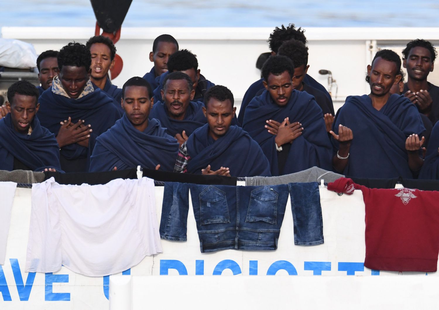 &nbsp;Migranti a bordo della nave Diciotti