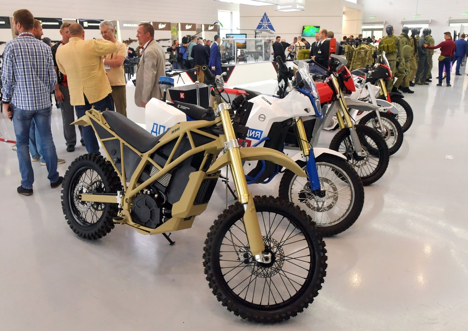 Moto in vendita durante una Motor Show